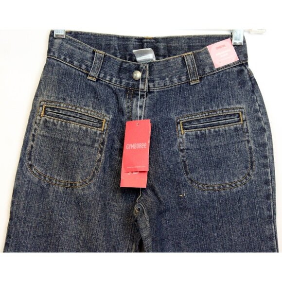 NWT 2005 Gymboree Winter Princess Denim Jeans Ice Skater Girl Flare Boot Sz 8 - Picture 2 of 6